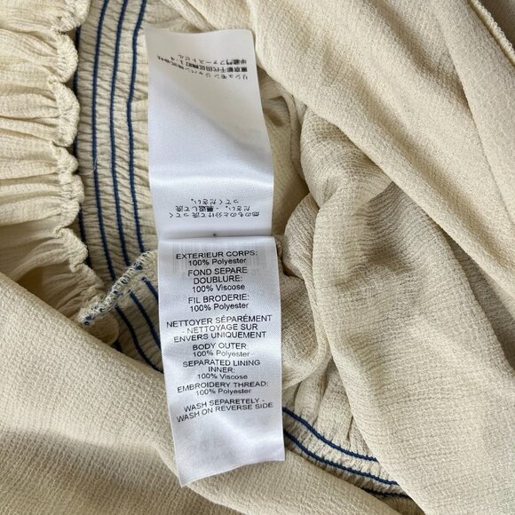 NWOT SEE BY CHLOÉ Embroidered Georgette Maxi Dress Long Sleeves Ruffles Sz 36 - Picture 14 of 15